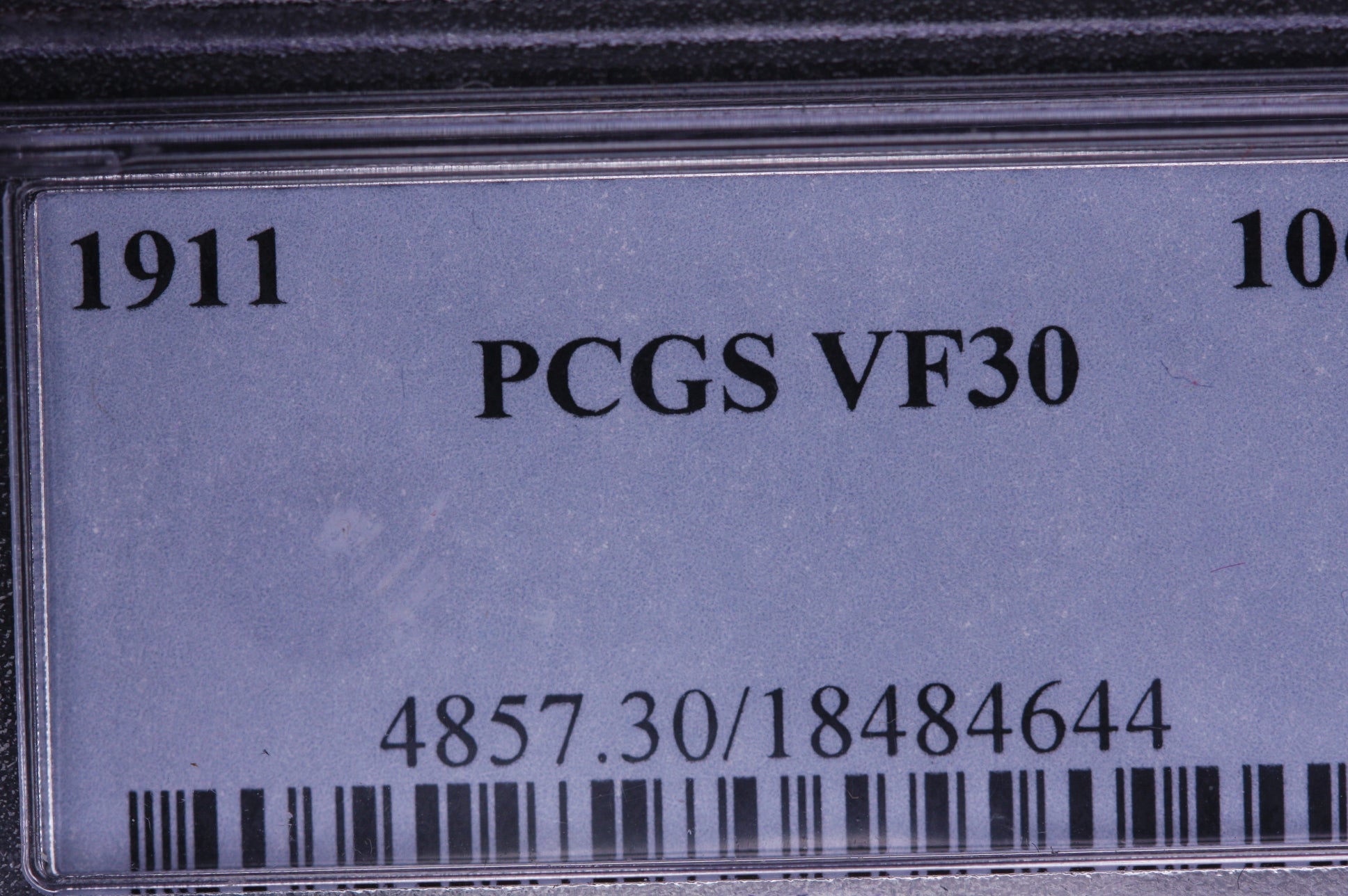 1911 Barber Silver Dime, PCGS Graded: VF-30. Store #05516