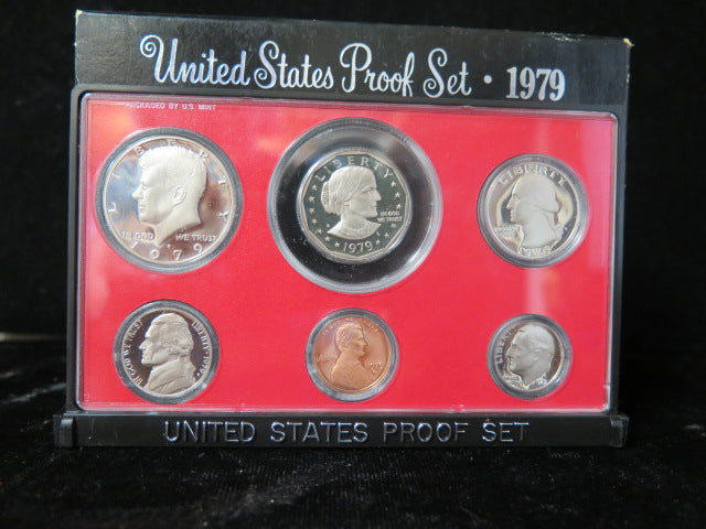 1979 Proof Set, 6 Coin Proof Set, Encased in Original Government Packaging.