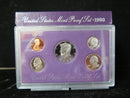 1993 Proof Set, 5 Coin Proof Set, Encased in Original Government Packaging.