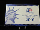 2001 Proof Set, 10 Coin Proof Set, Encased in Original Government Packaging.