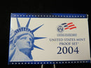 2004 Proof Set, 11 Coin Proof Set, Encased in Original Government Packaging.