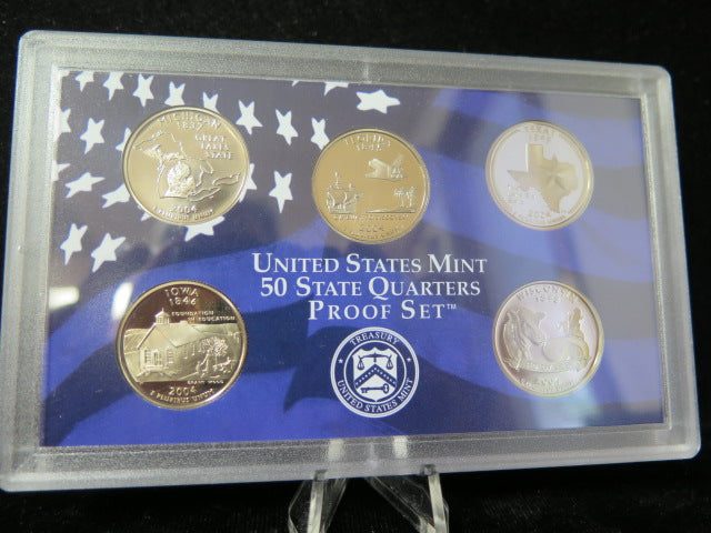 2004 Proof Set, 11 Coin Proof Set, Encased in Original Government Packaging.