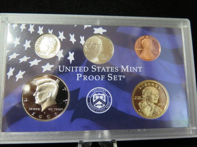 2006 Proof Set, 10 Coin Proof Set, Encased in Original Government Packaging.
