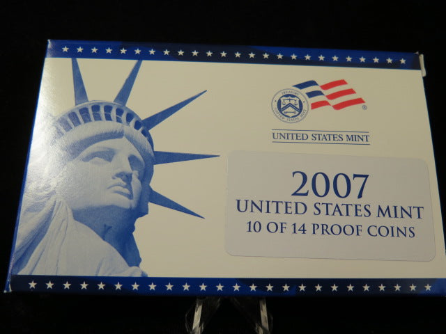 2007 Proof Set, 14 Coin Proof Set, Encased in Original Government Packaging.