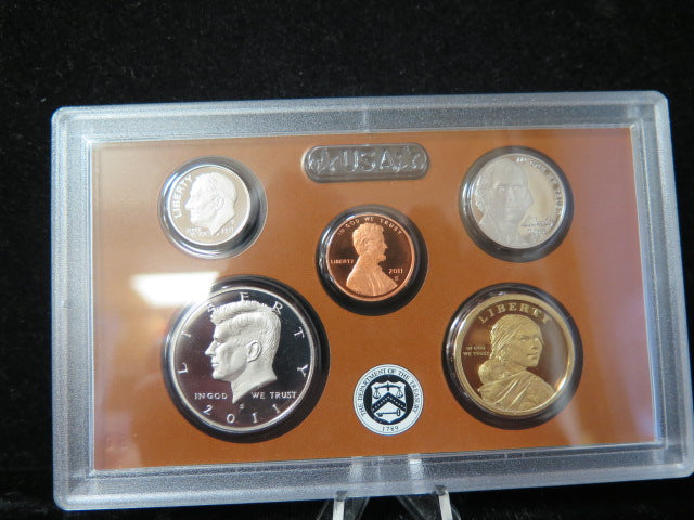 2011 Proof Set, 14 Coin Proof Set, Encased in Original Government Packaging.