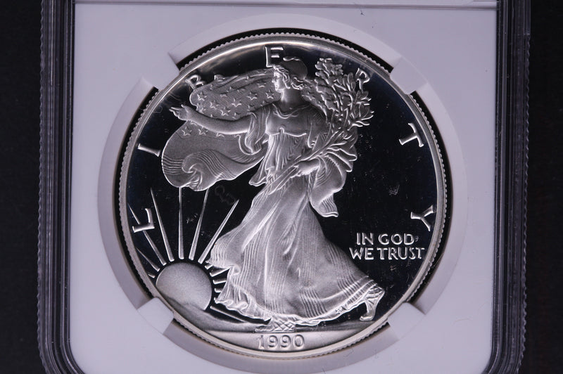 1990-S Silver Eagle $1. NGC Graded PF-69 Ultra Cameo.  Store