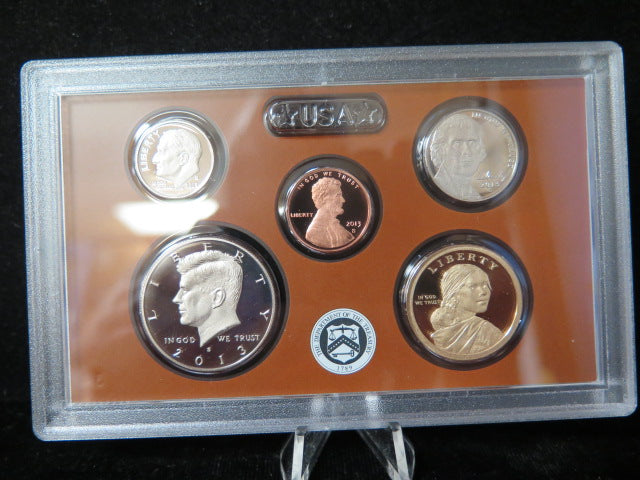 2013 Proof Set, 14 Coin Proof Set, Encased in Original Government Packaging.