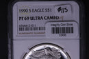 1990-S Silver Eagle $1. NGC Graded PF-69 Ultra Cameo. Store