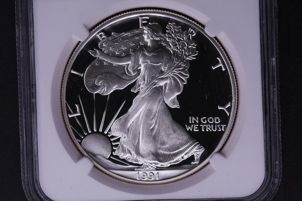 1991-S Silver Eagle $1. NGC Graded PF-69 Ultra Cameo. Store #03503