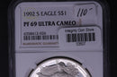 1992-S Silver Eagle $1. NGC Graded PF-69 Ultra Cameo. Store