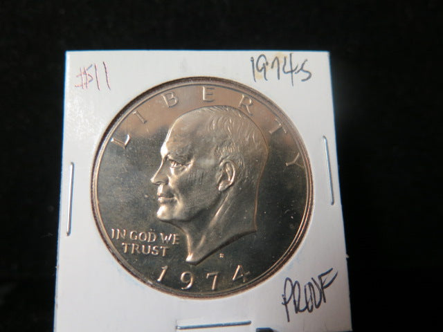 1974-S Eisenhower Dollar. UN-Circulated, Removed From a U.S. Mint Set.