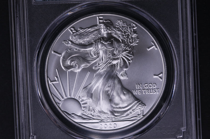 2020 American Silver Eagle. Gem UN-Circulated. PCGS MS-70.