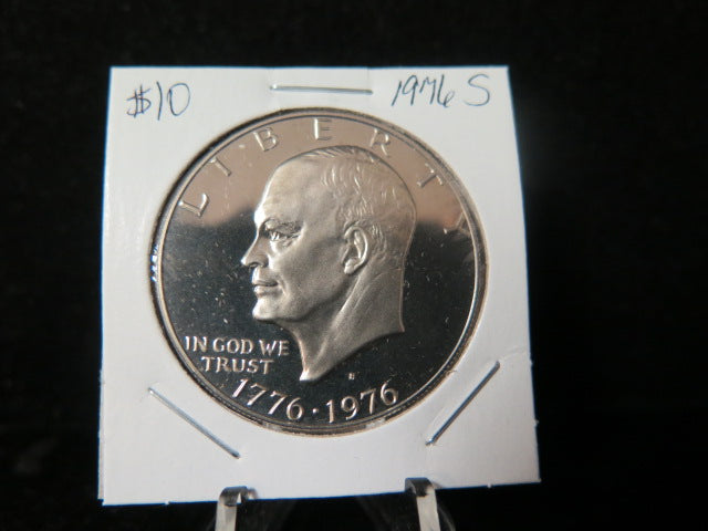 1976-S Eisenhower Dollar, Type 1. UN-Circulated, Removed From a U.S. Mint Set.