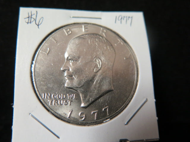 1977 Eisenhower Dollar. UN-Circulated, Removed From a U.S. Mint Set.