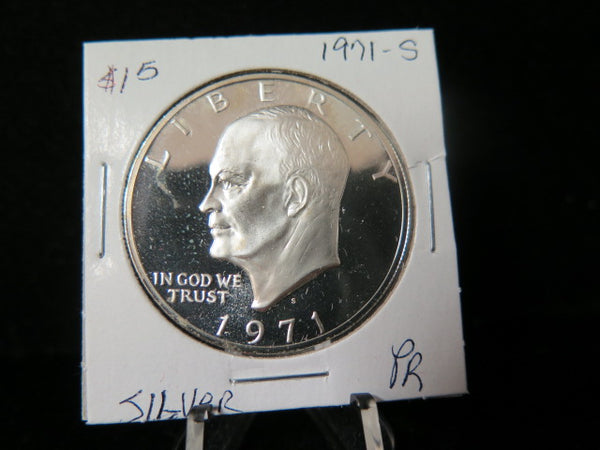 1971-S Eisenhower Dollar, Silver Proof. Un-Circulated Condition.