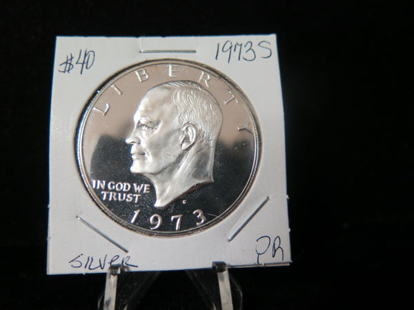 1973-S Eisenhower Dollar, Silver Proof. Un-Circulated Condition.