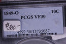1849-O Seated Liberty Dime, PCGS VF-30. Coin Store
