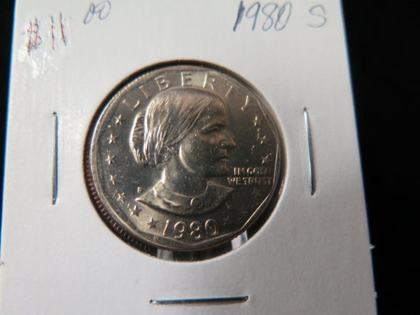 1980-S Susan B. Anthony Dollar. Un-Circulated Coin.