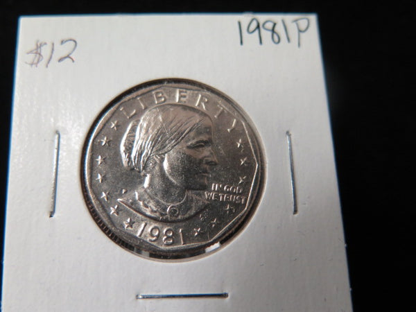 1981-P Susan B. Anthony Dollar. Un-Circulated Coin.