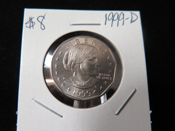 1999-D Susan B. Anthony Dollar. Un-Circulated Coin.