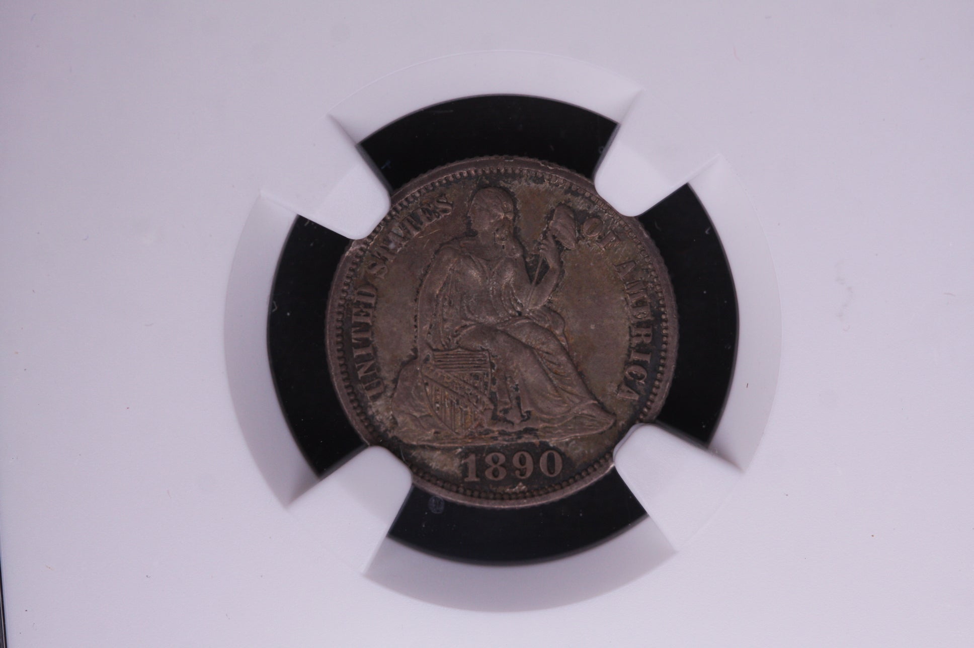 1890 Seated Liberty Dime, Gem Mint State-63, Store Sale #05548