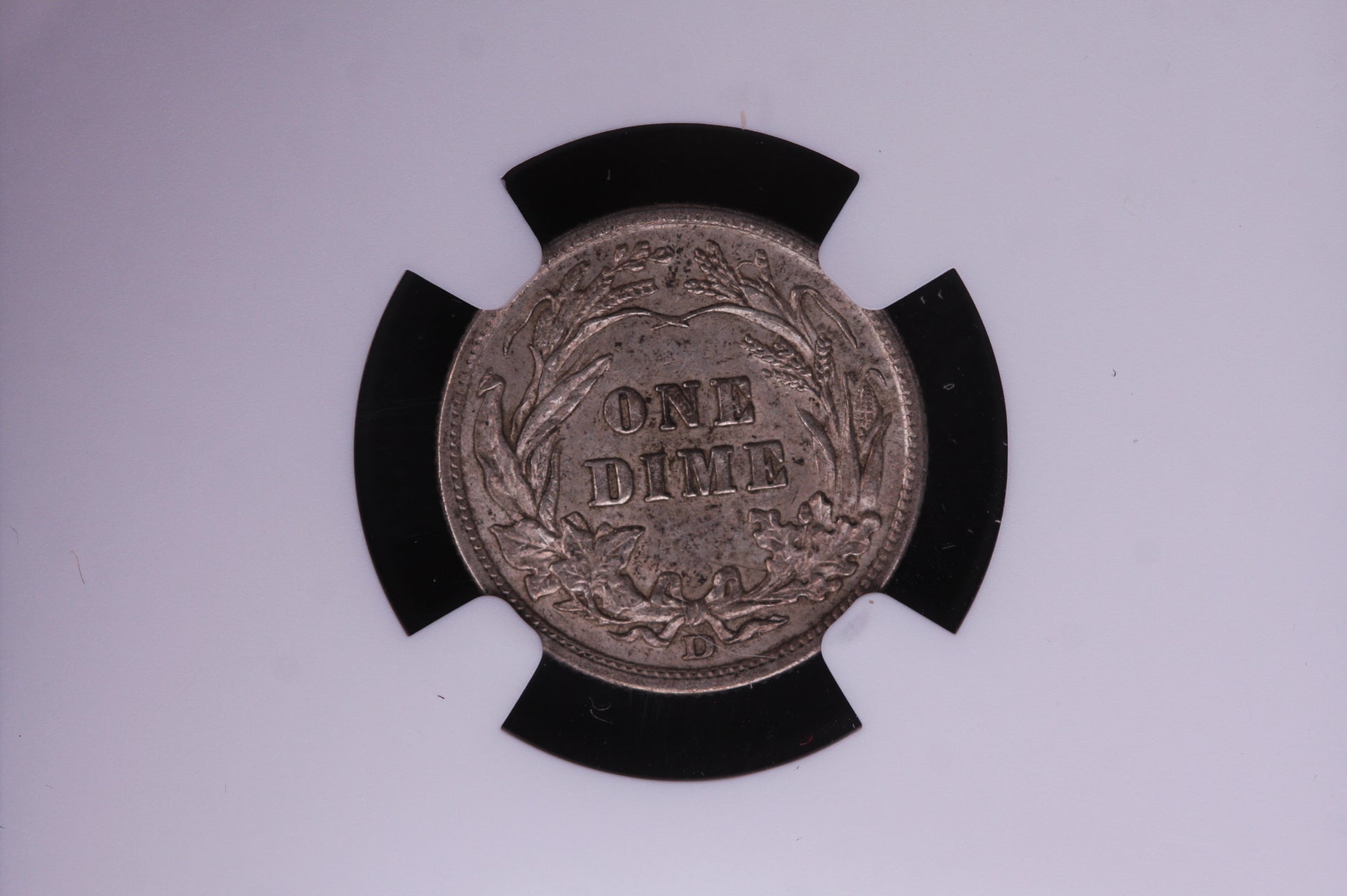 1908-D Barber Silver Dime, NGC Graded AU-55. Store #05557