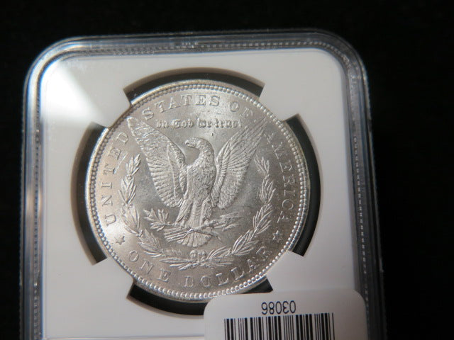 1879 Morgan Silver Dollar, NGC Graded MS 62. Store