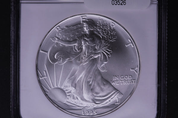 1995 Silver Eagle $1. NGC Graded MS-69 Un-Circulated. Store #03526