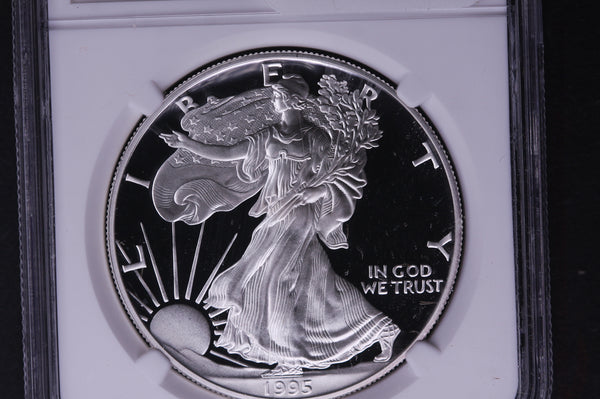 1995-P Silver Eagle $1. NGC Graded PF-69 Ultra Cameo. Store #03528
