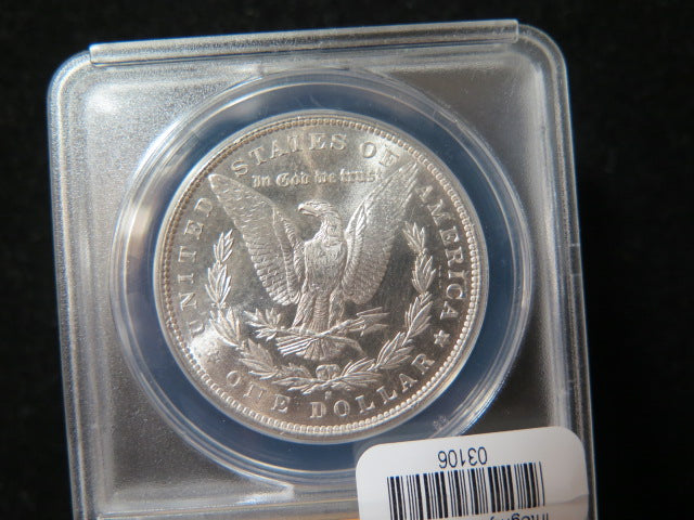 1881-S Morgan Silver Dollar, ANACS Graded MS 62.  Store