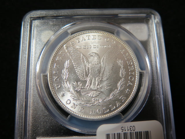 1882 Morgan Silver Dollar, PCGS Graded MS 63 UNC.  Store