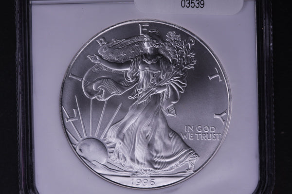 1996 Silver Eagle $1. NGC Graded MS-69 Un-Circulated. Store #03539