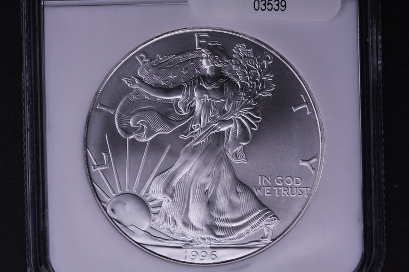 1996 Silver Eagle $1. NGC Graded MS-69 Un-Circulated. Store