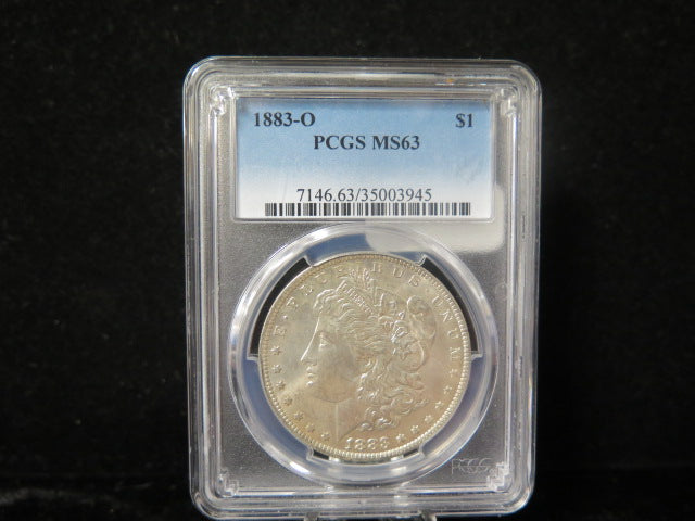 1883-O Morgan Silver Dollar, PCGS Graded MS 63 UNC.  Store