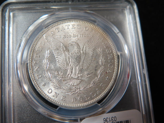 1884-O Morgan Silver Dollar, PCGS Graded MS 63 UNC.  Store