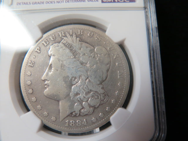 1884-S Morgan Silver Dollar, Circulated Coin VG Details Store