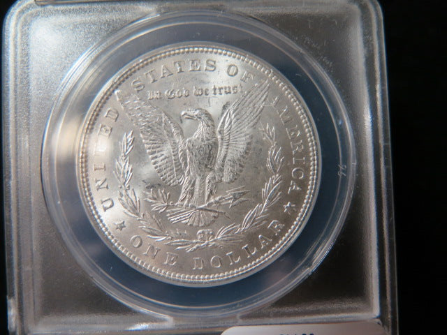 1885 Morgan Silver Dollar, ANACS Graded MS 63 UNC.  Store