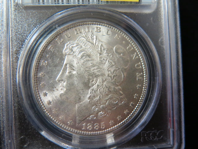 1885 Morgan Silver Dollar, PCGS Graded MS 63 UNC.  Store