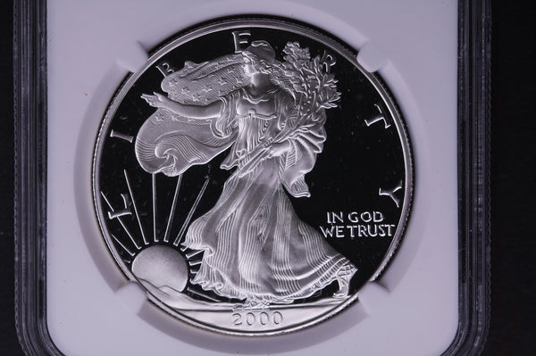 2000-P Silver Eagle $1. NGC Graded PF-69 Ultra Cameo. Store #03574
