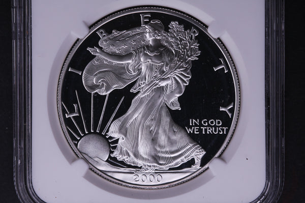 2000-P Silver Eagle $1. NGC Graded PF-69 Ultra Cameo. Store #03575