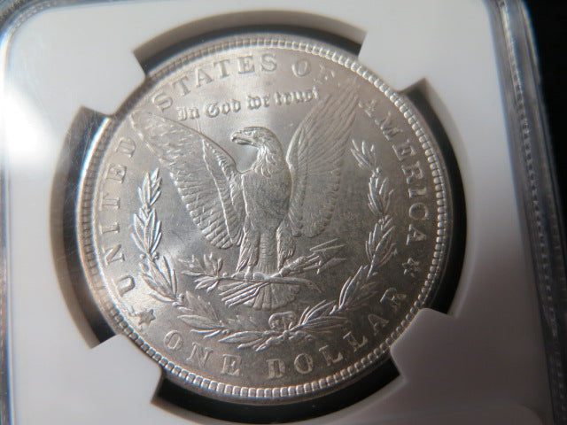 1886 Morgan Silver Dollar, NGC Graded MS 65.  Store
