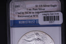 2001 Silver Eagle $1. WTC Ground Zero Recovered. Store