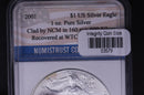 2001 Silver Eagle $1. WTC Ground Zero Recovered. Store
