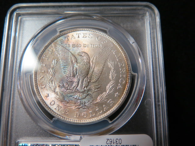 1887 Morgan Silver Dollar, PCGS Graded MS 63.  Store #03162