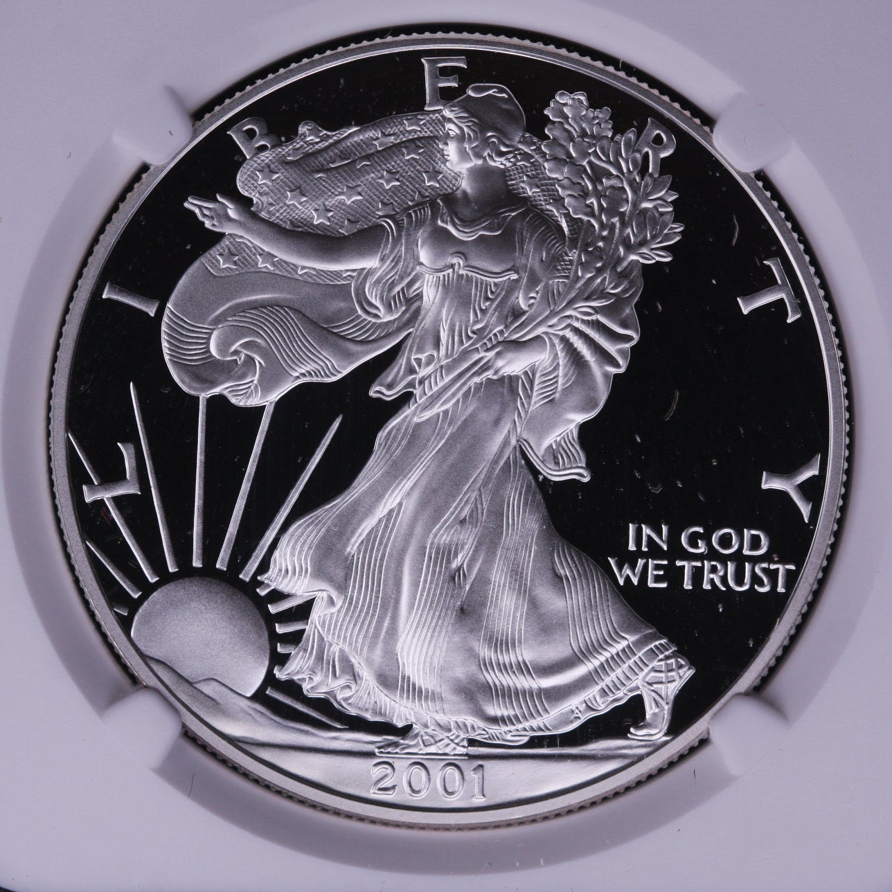 2001-W Silver Eagle $1. NGC Graded PF-69 Ultra Cameo. Store #AE0066