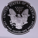 2001-W Silver Eagle $1. NGC Graded PF-69 Ultra Cameo. Store