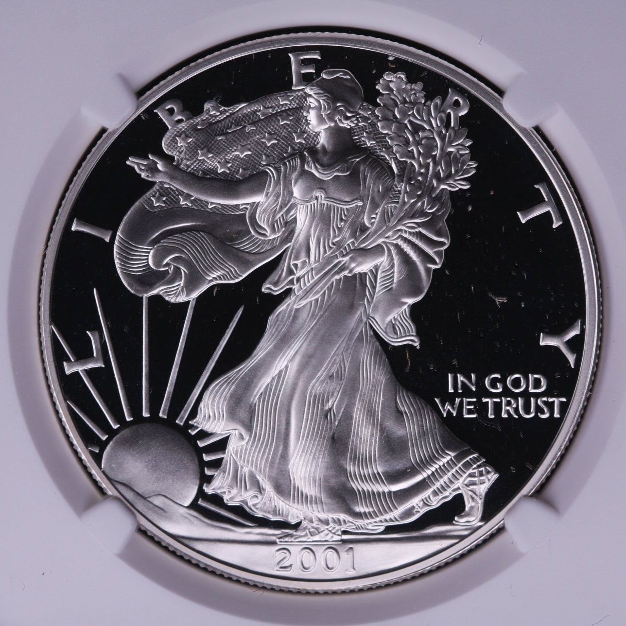 2001-W Silver Eagle $1. NGC Graded PF-69 Ultra Cameo. Store #AE0067
