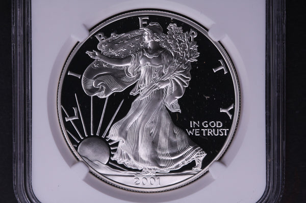 2001-W Silver Eagle $1. NGC Graded PF-69 Ultra Cameo. Store #03585