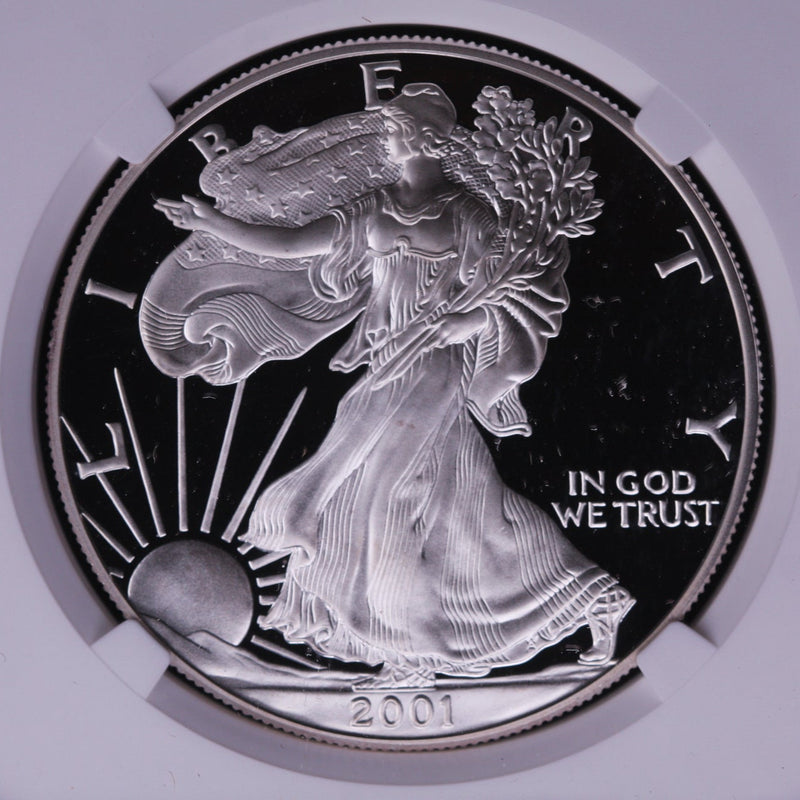 2001-W Silver Eagle $1. NGC Graded PF-70 Ultra Cameo. Store