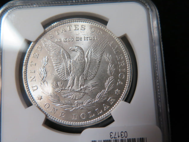 1889 Morgan Silver Dollar, NGC Graded MS 63.  Store #03173